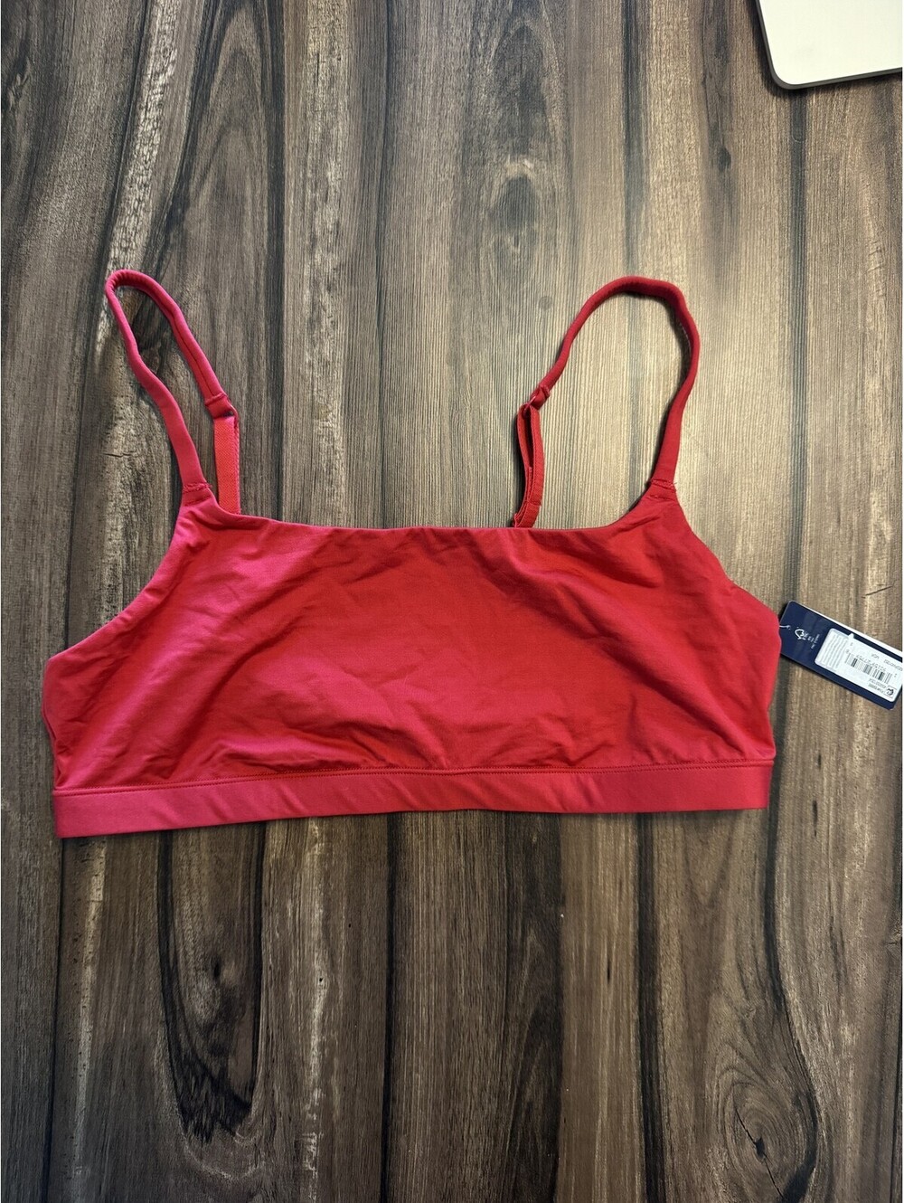 Gap Super Stretch Scoop Bralette Red Women Size S NWT